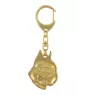 Boxer, German Boxer II - Gilded key ring with dog in gift box, handbag decoration, luxury accessory by Art-Dog brand
