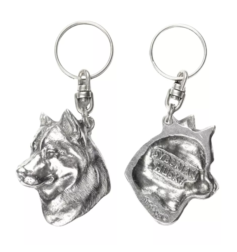 Boxer I - Pendentif argenté avec un chien dans une boîte décorative, décoration de sac à main, pendentif de sac à dos par la marque Art-Dog