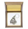 Boxer, German Boxer I - Silver-plated pendant with a dog in a decorative box, handbag decoration, backpack pendant by Art-Dog brand