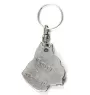 Boxer I - Pendentif argenté avec un chien dans une boîte décorative, décoration de sac à main, pendentif de sac à dos par la marque Art-Dog