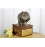 Bouvier des Flandres, Flanders Cattle Dog - urn for dog ashes with a statuette, small urn for a dog, personalized urn with a bust of a dog by Art-Dog brand