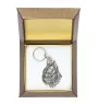 Boxer, German Boxer II - Silver-plated pendant with a dog in a decorative box, handbag decoration, backpack pendant by Art-Dog brand