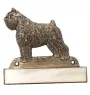Flandrischer Treibhund, Bouvier des Flandres - Haustürschild mit Hund, Messingschild mit Namen, personalisiertes Türschild mit Markennamen Art-Dog