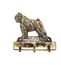 Flandrischer Treibhund, Bouvier des Flandres - Schlüsselhalter mit Hund, Messinggriff für Hundezubehör, elegante Dekoration für den Flur der Marke Art-Dog
