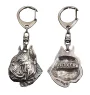 Boxer II - Porte-clés argenté avec un chien dans une boîte cadeau, décoration de sac à main, pendentif de sac à dos par la marque Art-Dog