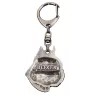 Boxer, German Boxer II - Silver-plated key ring with a dog in a gift box, handbag decoration, backpack pendant by Art-Dog brand
