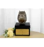 Flandrischer Treibhund, Bouvier des Flandres - eine Urne mit Gravur und Hundeskulptur, letzter Abschied, handgefertigtes Produkt der Marke Art-Dog