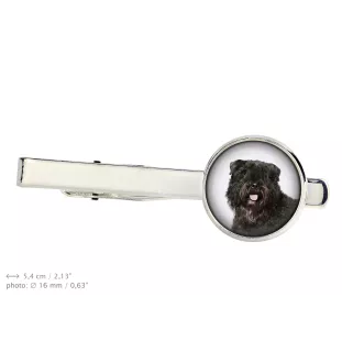 Bouvier des Flandres, Flanders Cattle Dog - tie clip, ornament, jewelry for an evening outfit by Art-Dog