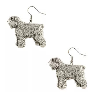 Bouvier des Flandres - boucles d'oreilles pendantes avec des chiens, bijoux charmants pour maman de chien, cadeau pour fille de la marque Art-Dog