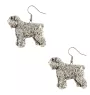 Bouvier des Flandres, Flanders Cattle Dog - hanging earrings with dogs, charming jewelry for a dog mom, a gift for a girl from the Art-Dog brand