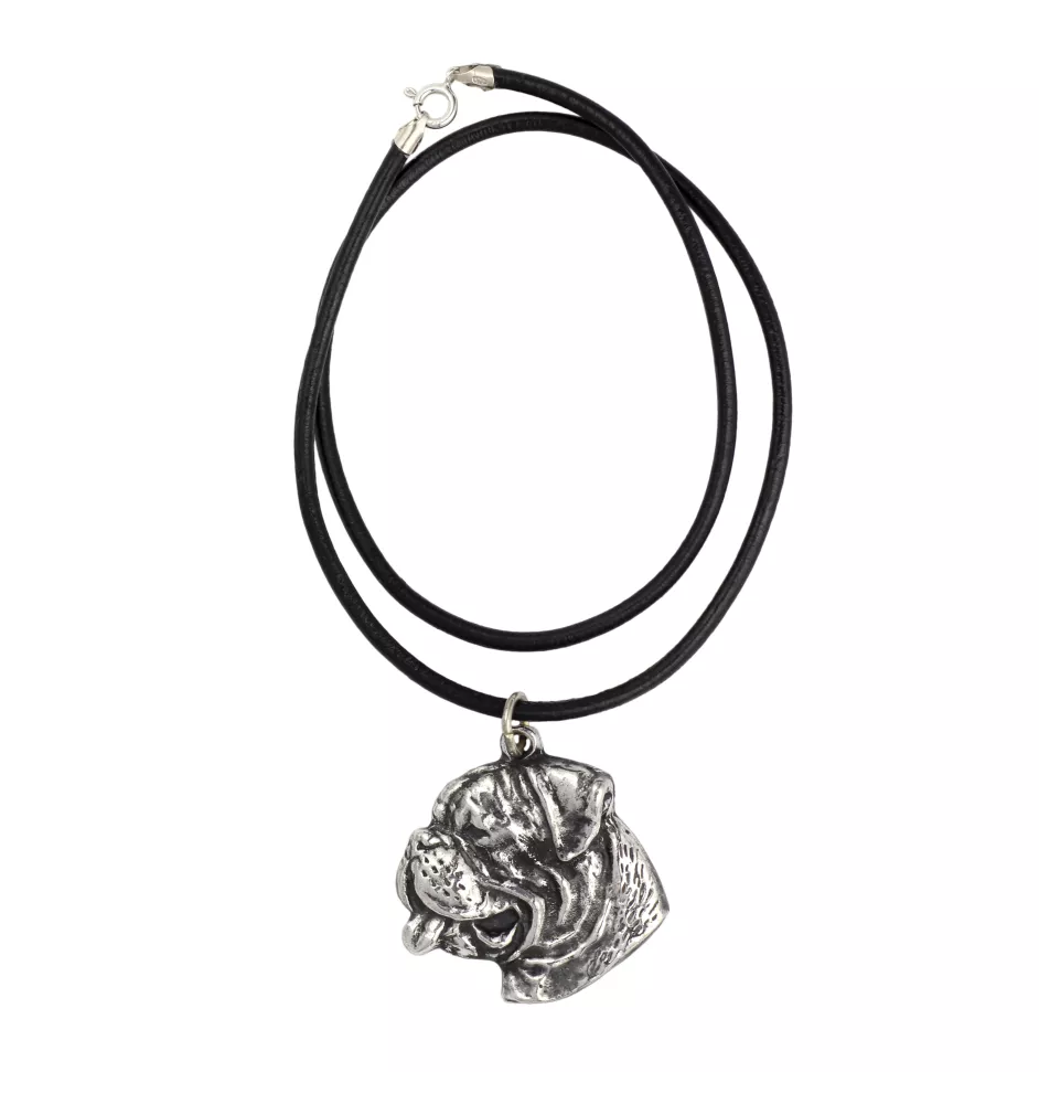 Boxer, German Boxer - Necklace with dog, silver-plated pendant for dog fan, unique jewelry by Art-Dog brand