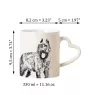 Bouvier des Flandres, Flanders Cattle Dog - cup with a dog, adorable cup with a heart-shaped handle, universal gift from the Art-Dog brand