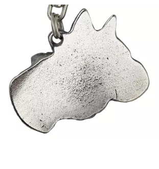 Boxer, German Boxer IV - Necklace with dog, silver-plated pendant for dog fan, unique jewelry by Art-Dog brand