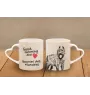 Flandrischer Treibhund, Bouvier des Flandres - Tasse mit Hund, entzückende Tasse mit herzförmigem Henkel, universelles Geschenk der Marke Art-Dog