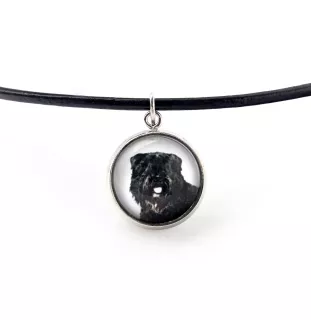 Bouvier des Flandres, Flanders Cattle Dog - necklace pendant with your photo, handmade, handcrafted jewelry by Art-Dog brand