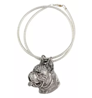 Boxer, German Boxer I - Dog necklace, unique jewellery for the dog fan, unique adder pendant by Art-Dog brand