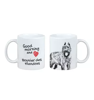 Flandrischer Treibhund, Bouvier des Flandres - Tasse mit Hund, Tasse mit Bild, personalisiertes Geschenk der Marke Art-Dog