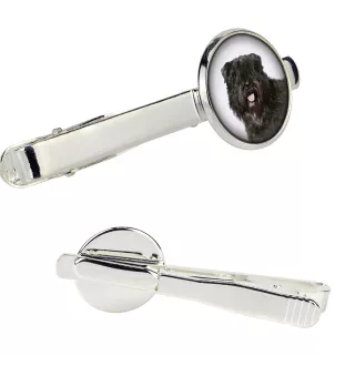 Bouvier spinka do krawata w pudełku ze zdjęciem Art-Dog