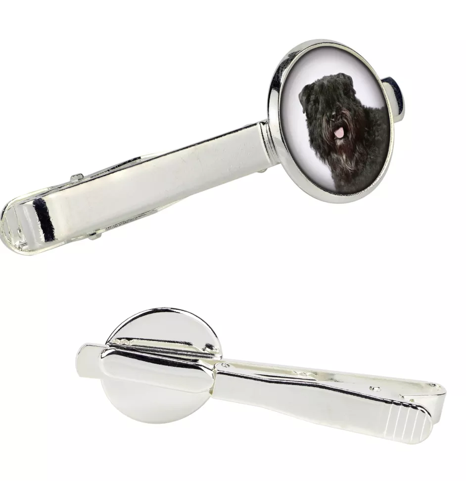 Bouvier spinka do krawata w pudełku ze zdjęciem Art-Dog