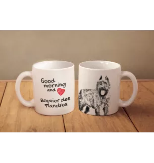 Bouvier kubek z psem good morning Art-Dog