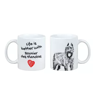 Bouvier des Flandres - tasse avec chien, tasse avec photo, cadeau personnalisé de la marque Art-Dog