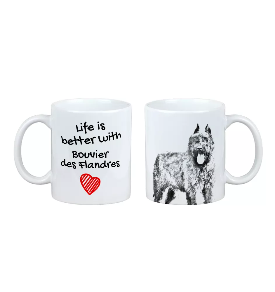 Bouvier des Flandres - tasse avec chien, tasse avec photo, cadeau personnalisé de la marque Art-Dog