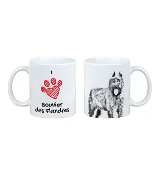 Flandrischer Treibhund, Bouvier des Flandres - Tasse mit Hund, entzückende Tasse mit Grafik, Geschenk mit Ihrem Foto von der Marke Art-Dog
