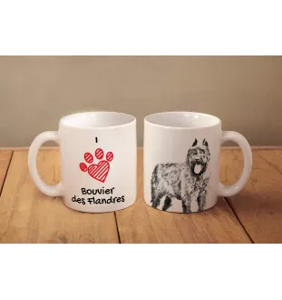 Bouvier des Flandres, Flanders Cattle Dog - cup with a dog, cute cup with graphics, a gift with your photo from the Art-Dog brand