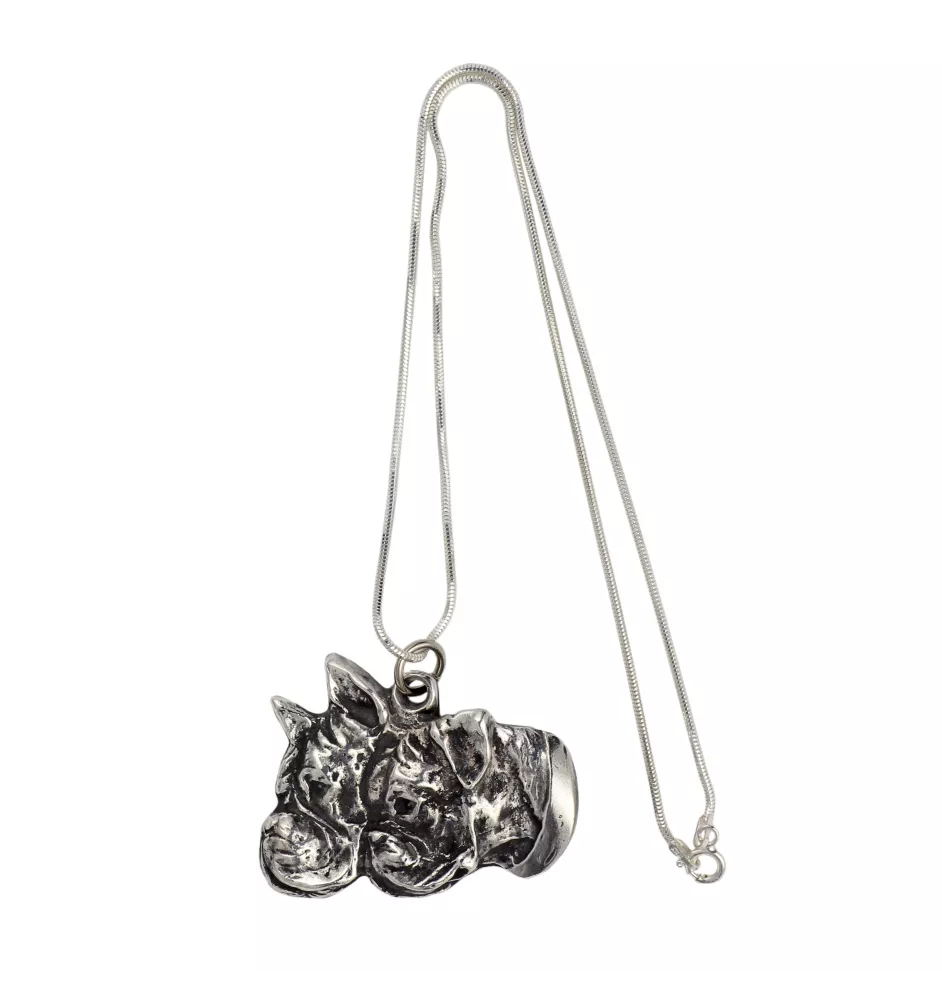 Boxer, German Boxer IV - Dog necklace, unique jewellery for the dog fan, unique adder pendant by Art-Dog brand
