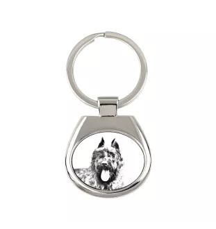 Bouvier des Flandres, Flanders Cattle Dog - keychain with a dog, keychain with a print, personalized pendant from the Art-Dog brand