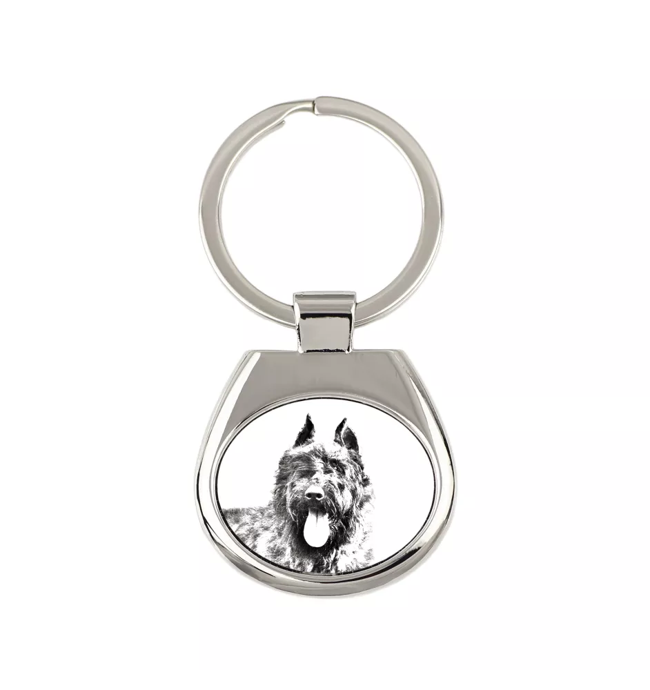 Bouvier des Flandres, Flanders Cattle Dog - keychain with a dog, keychain with a print, personalized pendant from the Art-Dog brand