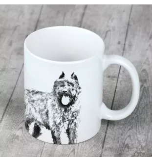 Bouvier des Flandres, Flanders Cattle Dog - cup with a dog, cheerful cup for a dog lover, personalized gift from the Art-Dog brand