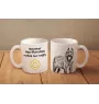 Bouvier des Flandres, Flanders Cattle Dog - cup with a dog, cheerful cup for a dog lover, personalized gift from the Art-Dog brand