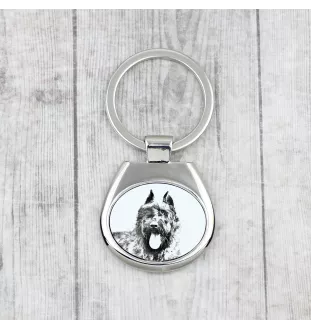 Bouvier des Flandres, Flanders Cattle Dog - keychain with a dog, keychain with a print, personalized pendant from the Art-Dog brand