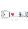 Bouvier des Flandres, Flanders Cattle Dog - bottle opener with a dog, personalized fridge opener, unique gift for a man by Art-Dog brand