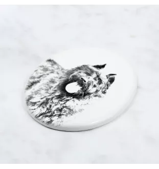 Bouvier des Flandres - une plaque commémorative avec une photo de chien, une plaque funéraire avec une impression, une plaque ovale personnalisée de la marque Art-Dog