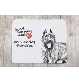 Bouvier des Flandres - tapis de souris personnalisé avec impression, tapis de souris personnalisé avec chien, accessoire unique pour employé de bureau de la marque Art-Dog