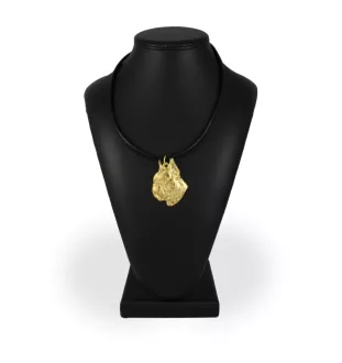 Boxer, German Boxer II - Dog necklace, gold-plated pendant for dog fan, unique jewellery by Art-Dog brand
