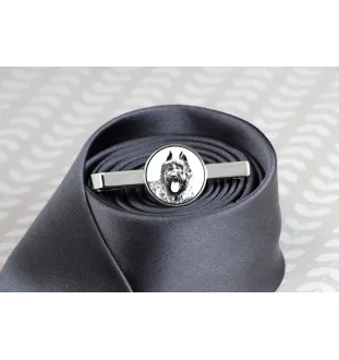 Flandrischer Treibhund, Bouvier des Flandres - Krawattenklammer mit Hund, personalisierter Krawattenclip, einzigartiges Geschenk für Männer von der Marke Art-Dog