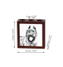 Bouvier des Flandres, Flanders Cattle Dog - pen holder with a dog, desk organizer with a print, personalized desk decoration from the Art-Dog brand.