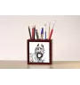 Bouvier des Flandres, Flanders Cattle Dog - pen holder with a dog, desk organizer with a print, personalized desk decoration from the Art-Dog brand.