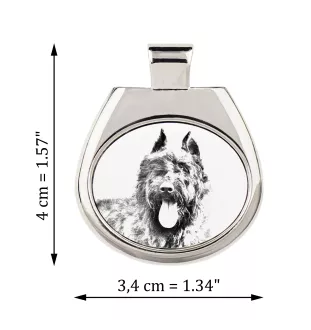 Bouvier des Flandres - collier avec chien, pendentif personnalisé avec photo, collier unique pour femmes et hommes de la marque Art-Dog