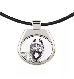 Flandrischer Treibhund, Bouvier des Flandres - Halskette mit Hund, personalisierter Anhänger mit Foto, einzigartige Halskette für Frauen und Männer von der Marke Art-Dog