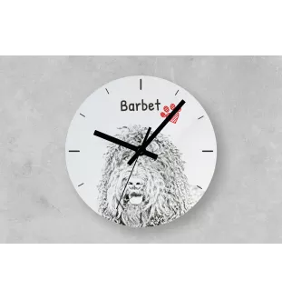 Flandrischer Treibhund, Bouvier des Flandres - Wanduhr mit Hund, Regal Uhr mit Druck, personalisierte Hausdekoration von Art-Dog.