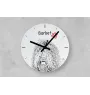 Bouvier des Flandres, Flanders Cattle Dog - wall clock with a dog, shelf clock with a print, personalized home decoration from the Art-Dog brand