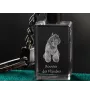 Flandrischer Treibhund, Bouvier des Flandres - Schlüsselanhänger aus Kristall mit Hundefoto, beleuchteter Schlüsselanhänger, einzigartiges Geschenk der Marke Art-Dog
