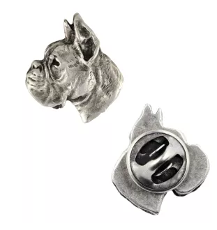 Boxer, Deutscher Boxer I - Hundebrosche in Geschenkbox, elegante Anstecknadel, Reversnadel für Art-Dog Markenjacke