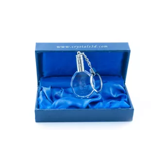 Bouvier des Flandres - pendentif avec une photo de chien, porte-clés en cristal dans une boîte cadeau, un cadeau unique par Art-Dog