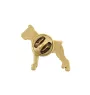 Boxer, Deutscher Boxer II - Hundebrosche in dekorativer Box, elegante vergoldete Anstecknadel, Jackenbrosche der Marke Art-Dog