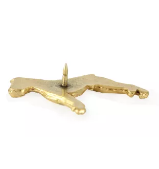 Bokser pin pozłocony w pudełku Art-Dog